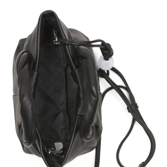 ORYANY Cozy Small Lamb Skin Leather Satchel Handbag Crossbody Black - Picture 4 of 13